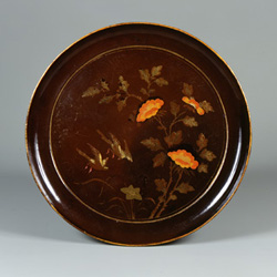 手描きの花と鳥の漆器膳 手描きの花と鳥の漆器膳 手描きの花と鳥の漆器膳